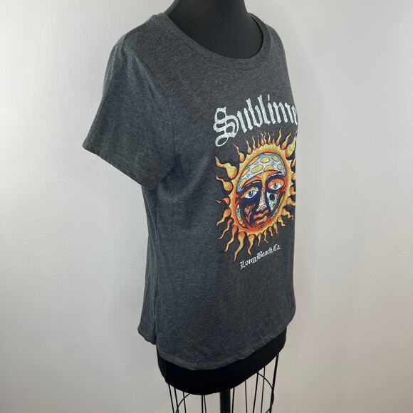 NEW Sublime Charcoal Heather Short Sleeve Graphic Print Casual T-Shirt Size XL - Picture 4 of 6